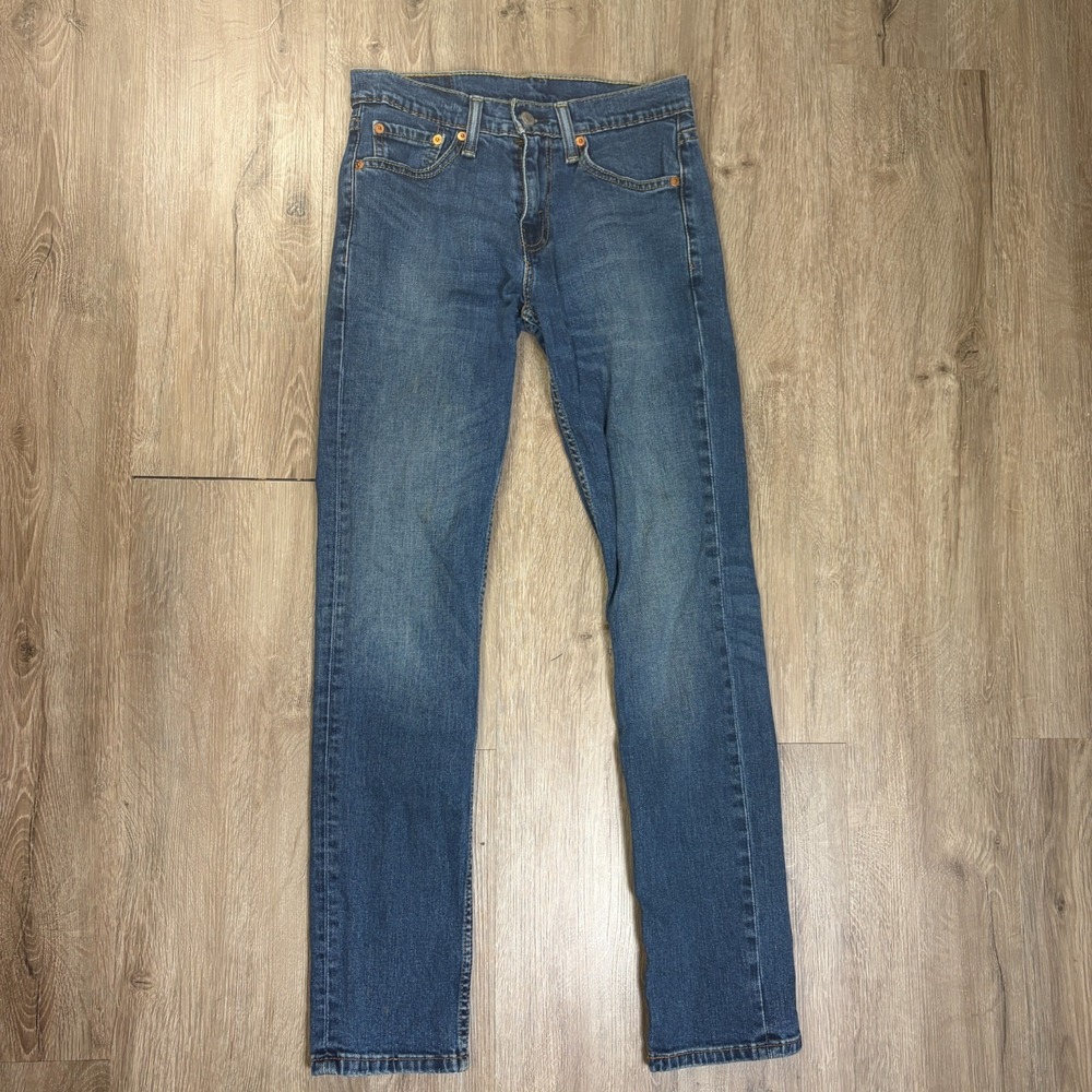 Lot of 2 Levis 514 Jeans 29x34 Blue Denim Regular Straight Fit Mens Medium Fade - Picture 8 of 13